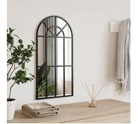 vidaXL Miroir mural noir 30x60 cm arche fer