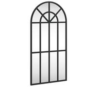 vidaXL Miroir mural noir 30x60 cm arche fer 358624