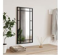 vidaXL Miroir mural noir 30x60 cm rectangulaire fer 358628