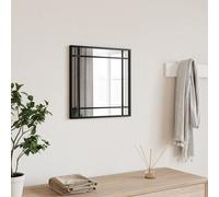vidaXL Miroir mural noir 40x40 cm carré fer 358633