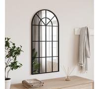 vidaXL Miroir mural noir 40x80 cm arche fer