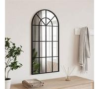 vidaXL Miroir mural noir 40x80 cm arche fer 358625 Noir G
