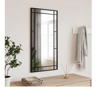 vidaXL Miroir mural noir 40x80 cm rectangulaire fer 358629