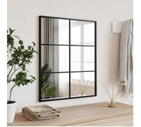 vidaXL Miroir mural noir 50x60 cm rectangulaire fer 358647
