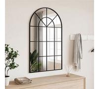 vidaXL Miroir mural noir 60x100 cm arche fer 358627