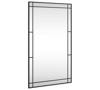 vidaXL Miroir mural 358631 rectangulaire 60 x 100 cm noir en fer