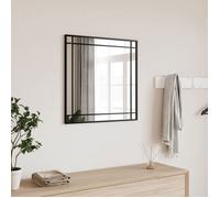 vidaXL Miroir mural noir 60x60 cm carré fer 358635