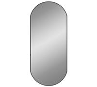 vidaXL - Miroir mural ovale de maquillage - Noir 80x35 cm pour salle de bain