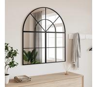 vidaXL Miroir mural noir 80x40 cm arche fer