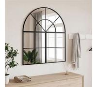 vidaXL Miroir mural arche fer noir 80x40 cm 358651