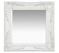 vidaXL Miroir mural style baroque 40x40 cm Blanc 320304