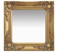 Miroir mural style baroque 40x40 cm Doré 320305