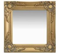 vidaXL Miroir mural style baroque 40x40 cm Doré 320305 Jaune G
