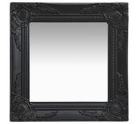 vidaXL Miroir Mural Style Baroque 40x40 cm Noir