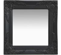 vidaXL Miroir Mural Style Baroque 40x40 cm Noir
