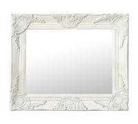 Vidaxl Miroir Mural Style Baroque 50x40 Cm Blanc