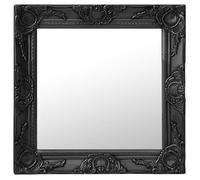 vidaXL Miroir mural style baroque 50x50 cm noir 320315