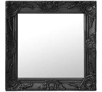 vidaXL Miroir mural style baroque 50x50 cm noir 320315 Noir G