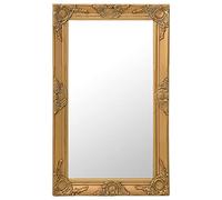 vidaXL Miroir mural baroque suspendu décoratif rectangulaire 50x80 cm Doré