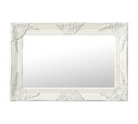 vidaXL Miroir mural style baroque 60x40 cm Blanc 320328