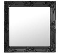 vidaXL Miroir mural style baroque 60x60 cm Noir