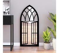 vidaXL Miroir Noir 100x45 cm Fer pour utilisation à l'intérieur