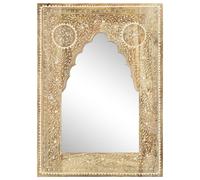 vidaXL Miroir peint à la main 40x55 cm Bois de manguier solide