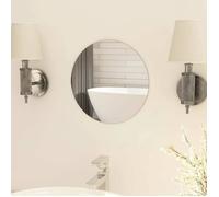 Miroir Mural 50 cm Rond Verre Décoration Mur Salle de Séjour Maison vidaXL
