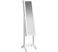 vidaXL Miroir sur pied blanc 34x37x146 cm