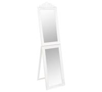 vidaXL Miroir sur pied Blanc 50x200 cm