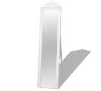 vidaXL Miroir sur pied Style baroque 160x40 cm Blanc