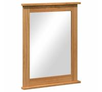 vidaXL Miroir Vigo Marron Miel 55,5 x 5 x 70 cm Bois de pin Massif, Miroir Moderne léger rectangulaire, déco Pratique pour la Maison, reflet Mural stylé