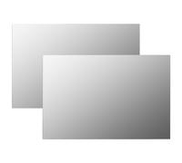 vidaXL Miroirs muraux 2 pcs 60x40 cm Rectangulaire Verre
