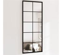 Miroirs muraux 2 pcs noir 100x40 cm métal 3189034