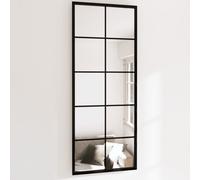 vidaXL Miroirs muraux 2 pcs noir 100x40 cm métal Noir