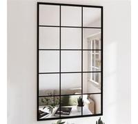 Wandspiegels 4 st 100x60 cm metaal zwart3189037