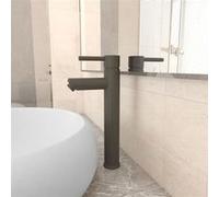 vidaXL Mitigeur de salle de bain Gris 12x30 cm gris G