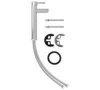 vidaXL Mitigeur de salle de bain Nickel 12x30 cm