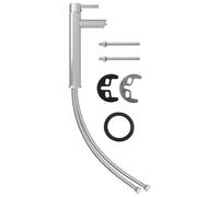 vidaXL Mitigeur de salle de bain Nickel 12x30 cm