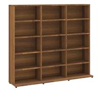Cd-kast 102x23x89,5 cm bewerkt hout bruin eikenkleur815485