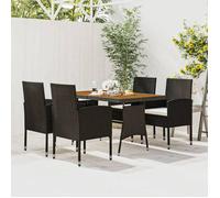 vidaXL Mobilier à Dîner d'Extérieur 5 pcs Ensemble de Salle à Manger de Patio Table et Chaises de Repas Jardin Terrasse 3120098