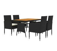 vidaXL Mobilier à Dîner d'Extérieur 5 pcs Ensemble de Salle à Manger de Patio Table et Chaises de Repas Jardin Terrasse 3120098