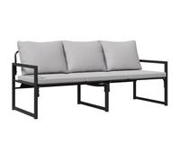 Vidaxl Banc De Jardin Noir 61 X 72.5 X 71 Cm Acier