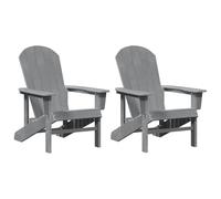 vidaXL Mobilier de Jardin Lounge 2 pcs Gris Clair 74 x 82 x 90 cm, Jardin et Terrasse, Rectangulaire, Mobilier de Jardin Moderne, Chaises de Patio, Canapés Lounge, Bancs, Durable