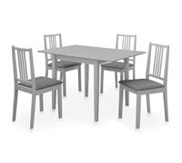 Mobilier de salle à manger 5 pcs MDF Gris