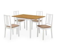 vidaXL Mobilier de salle à manger Modèle 276409 – 5 pcs MDF Blanc
