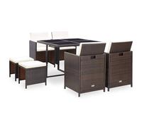 Vidaxl Mobilier De Salle À Manger De Jardin 3 Pcs Bois De Pin Imprégné