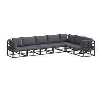 vidaXL Mobilier d'extérieur : Canapé modulable pour Le Jardin ou la terrasse, ajuste-Le comme tu Veux - Idéal pour Un Coin Chill