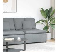 vidaXL Module central de canapé modulable avec coussins gris clair 100 cm