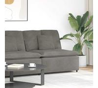 vidaXL Module central de canapé modulable avec coussins gris clair 100 cm